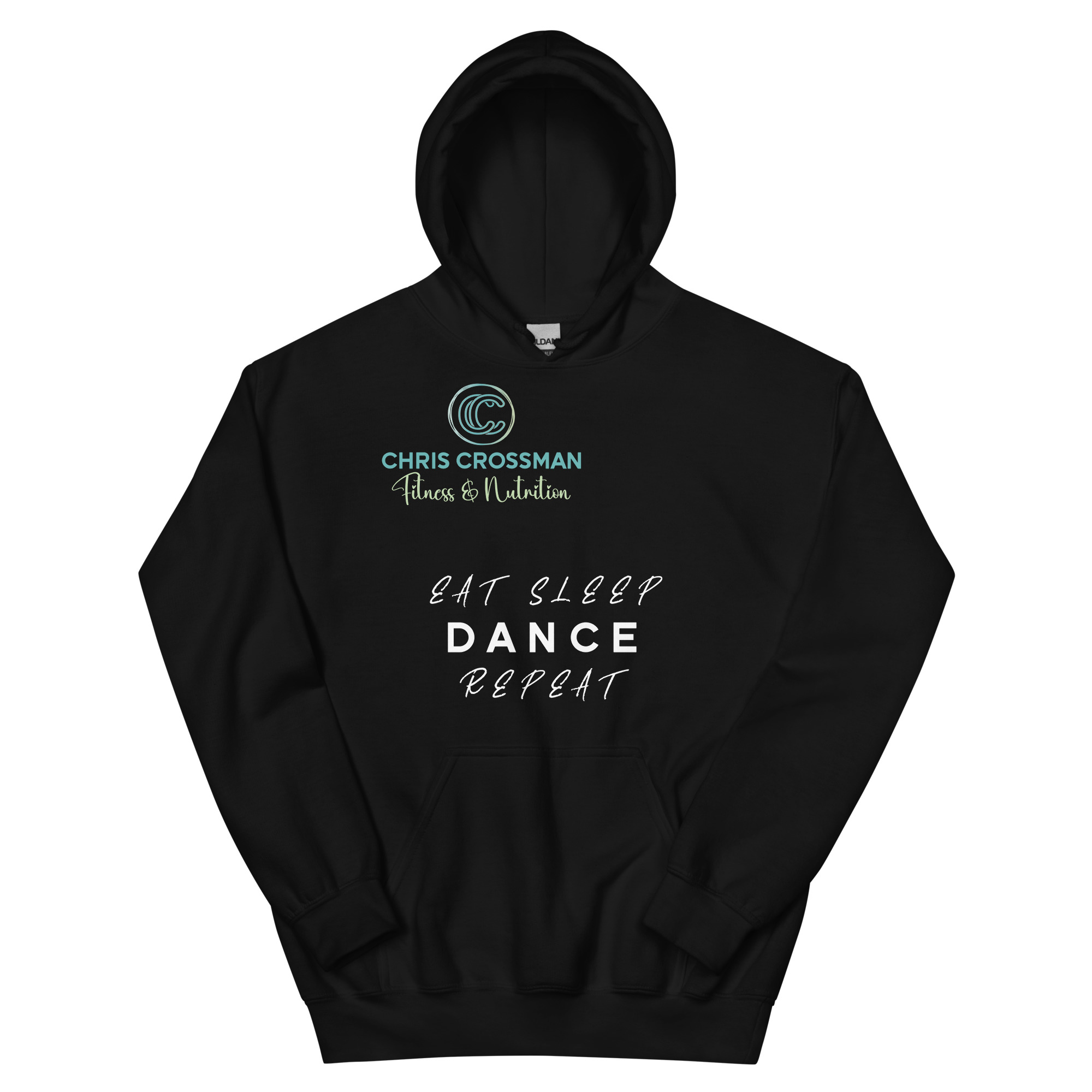 Unisex Hoodie Eat Sleep Dance Repeat White