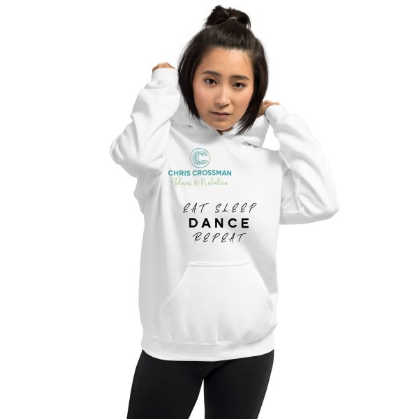 Unisex Hoodie Eat Sleep Dance Repeat  Black