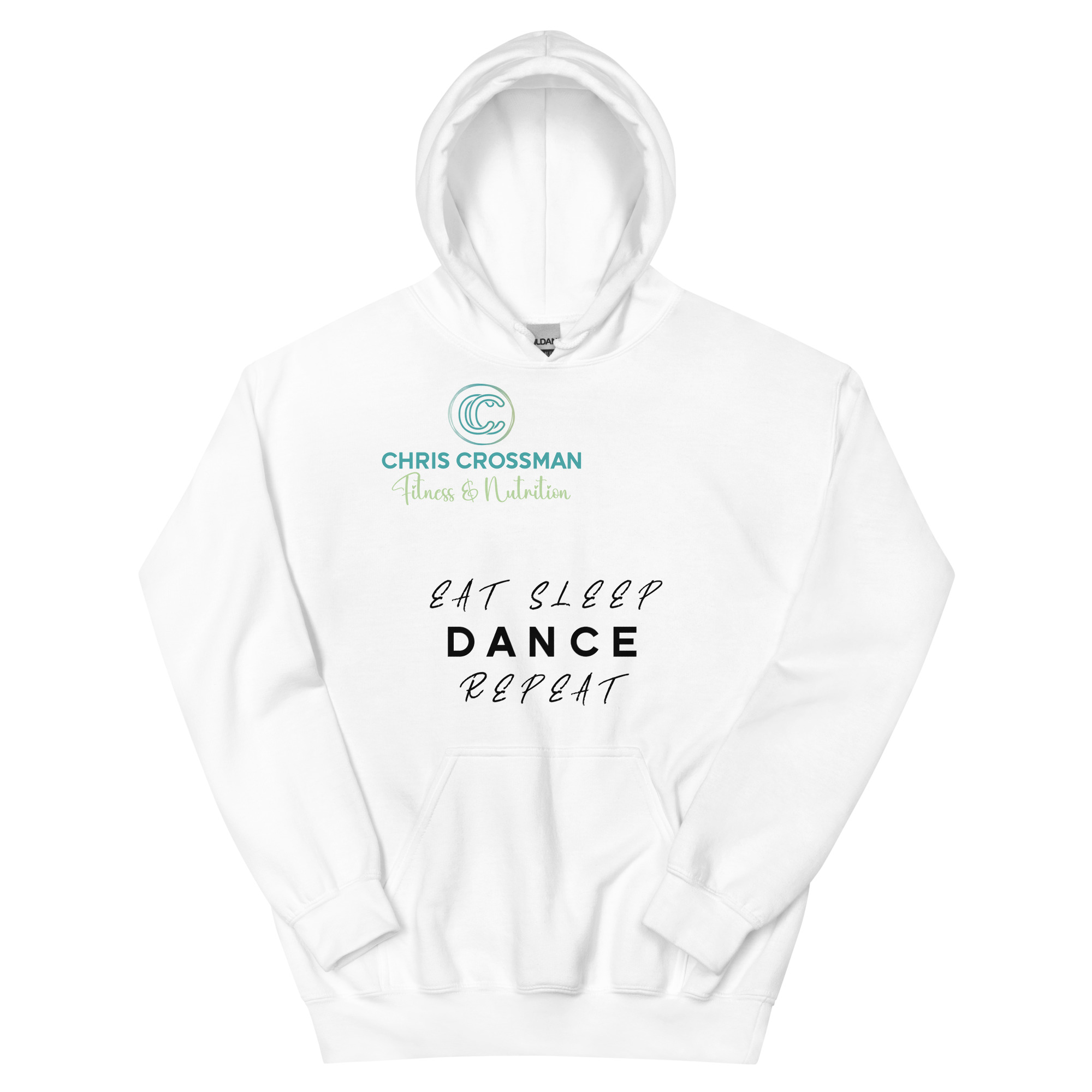 Unisex Hoodie Eat Sleep Dance Repeat  Black